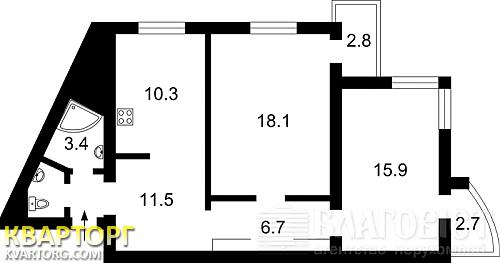 Sell 2-room apartment. Киев,  Бажана — photo 1
