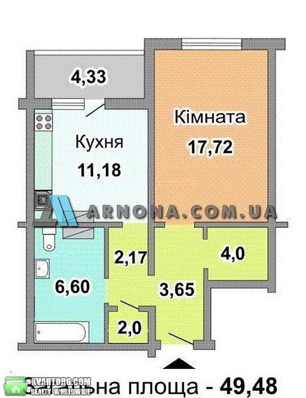 Sell 1-room apartment. Киев, Хорольская ул. — photo 8
