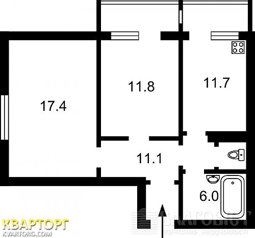 Sell 2-room apartment. Киев, Вишняковская — photo 8