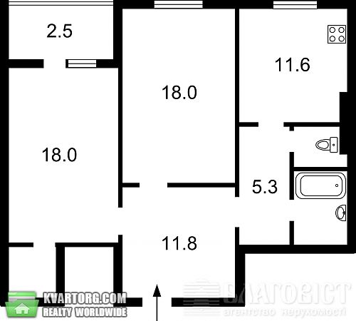 продам 2-комнатную квартиру. Киев,  Науки пр - фото 10