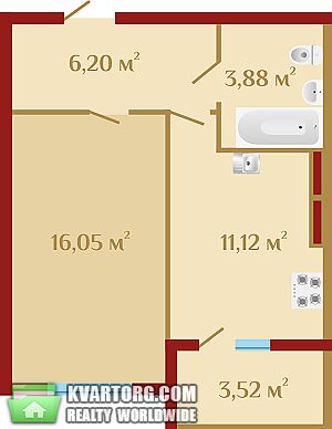 Sell 1-room apartment. Киев, Чубинского — photo 1