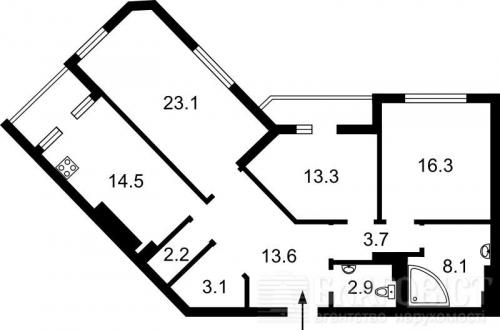 Sell 3-room apartment. Киев, Днепровская наб. — photo 1