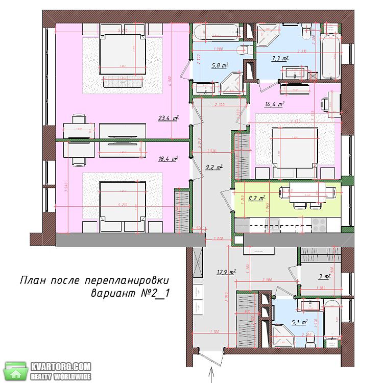 Sell 3-room apartment. Киев,  Тимошенко — photo 8