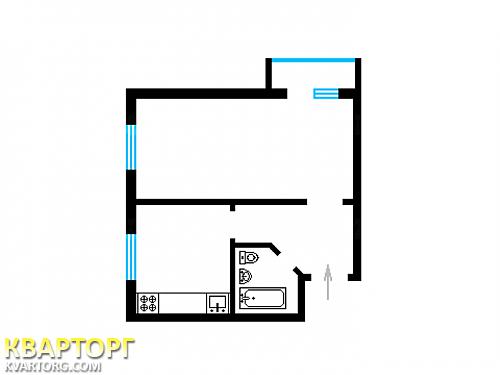 Sell 1-room apartment. Киев, Героев Сталинграда пр — photo 1