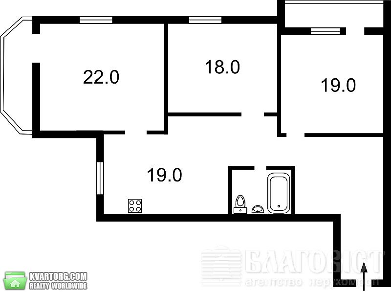 Sell 3-room apartment. Киев, Соляная — photo 10
