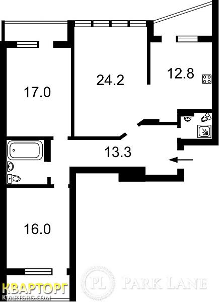 продам 3-комнатную квартиру. Киев,  Пчілки Олени - фото 9