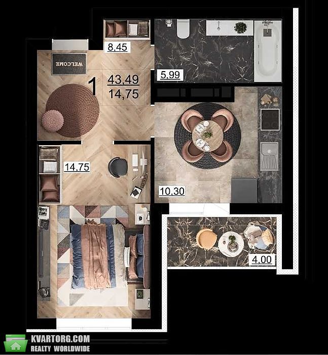 Sell 1-room apartment. Киев,  Тираспольская — photo 2