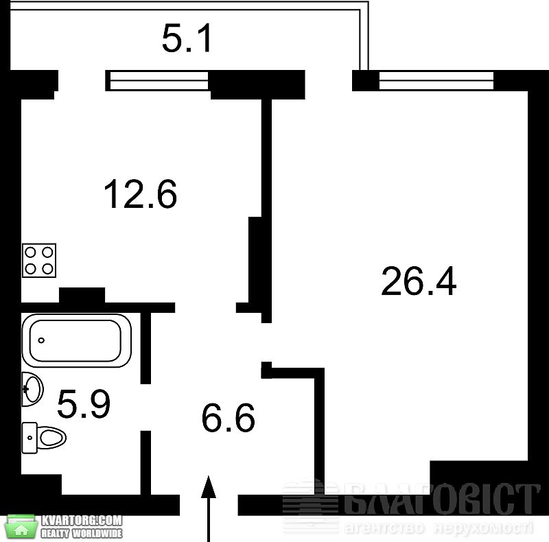 Sell 1-room apartment. Киев, Ревуцкого — photo 5