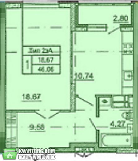Sell 1-room apartment. Киев,  Краковская — photo 2