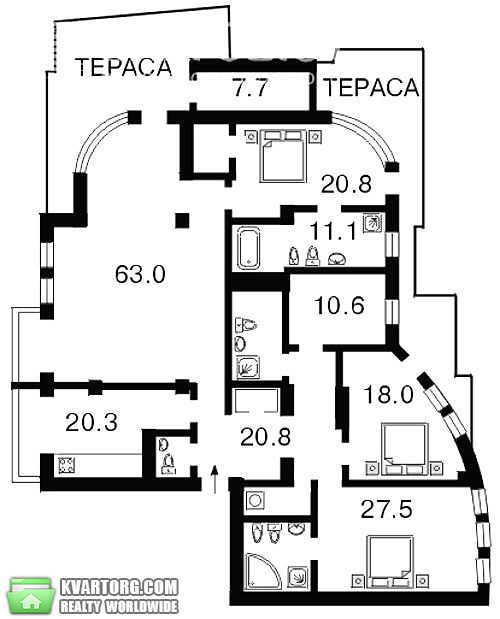 Rent out 5-room apartment. Киев,  Золотоворотская — photo 10