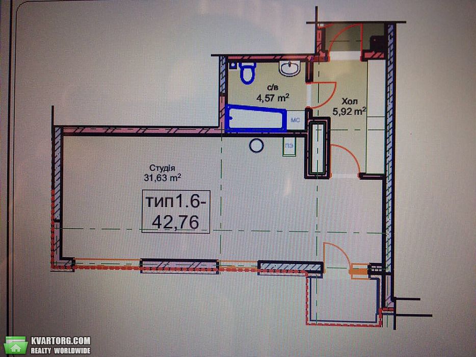 Sell 1-room apartment. Киев, Маршала Рыбалко — photo 2