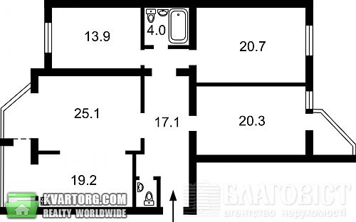 Sell 4-room apartment. Киев, Ломоносова — photo 10