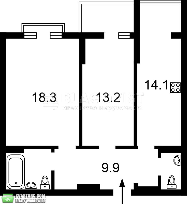 Sell 3-room apartment. Киев,  Метрологическая — photo 2