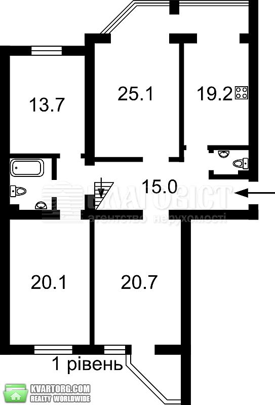 Sell multi-room apartment. Киев,  Ломоносова — photo 4