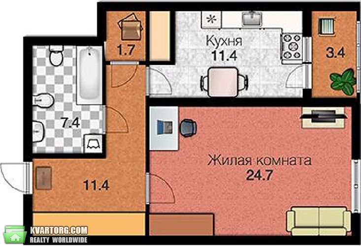 Sell 1-room apartment. Киев,  Клименко — photo 4