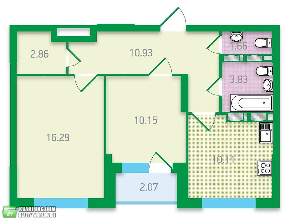 Sell 2-room apartment. Киев,  Освободителей пр — photo 4