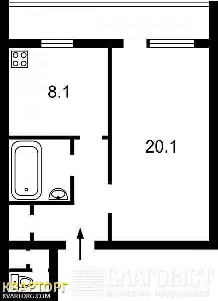 Sell 1-room apartment. Киев,  40-летия Октября просп — photo 3