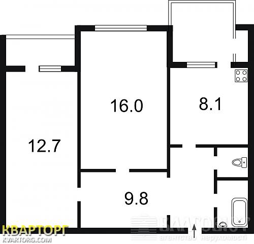 Sell 2-room apartment. Киев,  Ахматовой — photo 5