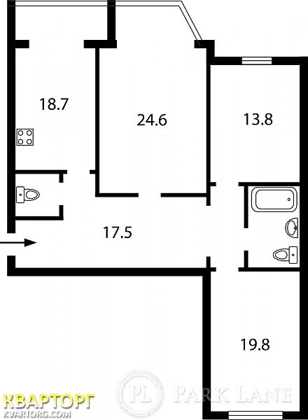 продам 3-комнатную квартиру. Киев,  Ломоносова - фото 2