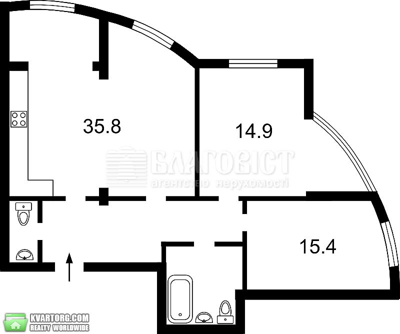 Sell 3-room apartment. Киев,  Верховного Совета бул — photo 1