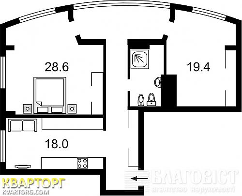 Sell 3-room apartment. Киев, Горького — photo 2