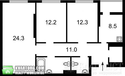 Sell 3-room apartment. Киев, Богатырская — photo 9