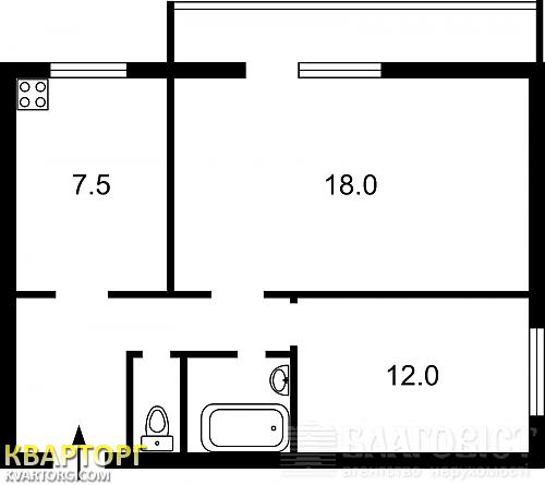 Sell 2-room apartment. Киев, Кловский спуск — photo 7