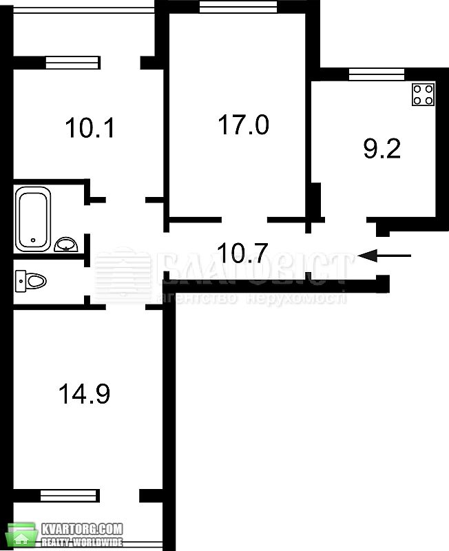 Sell 3-room apartment. Киев,  Заломова — photo 7