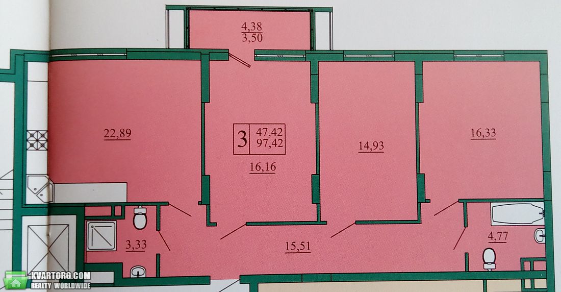 Sell 3-room apartment. Киев,  Ломоносова — photo 1