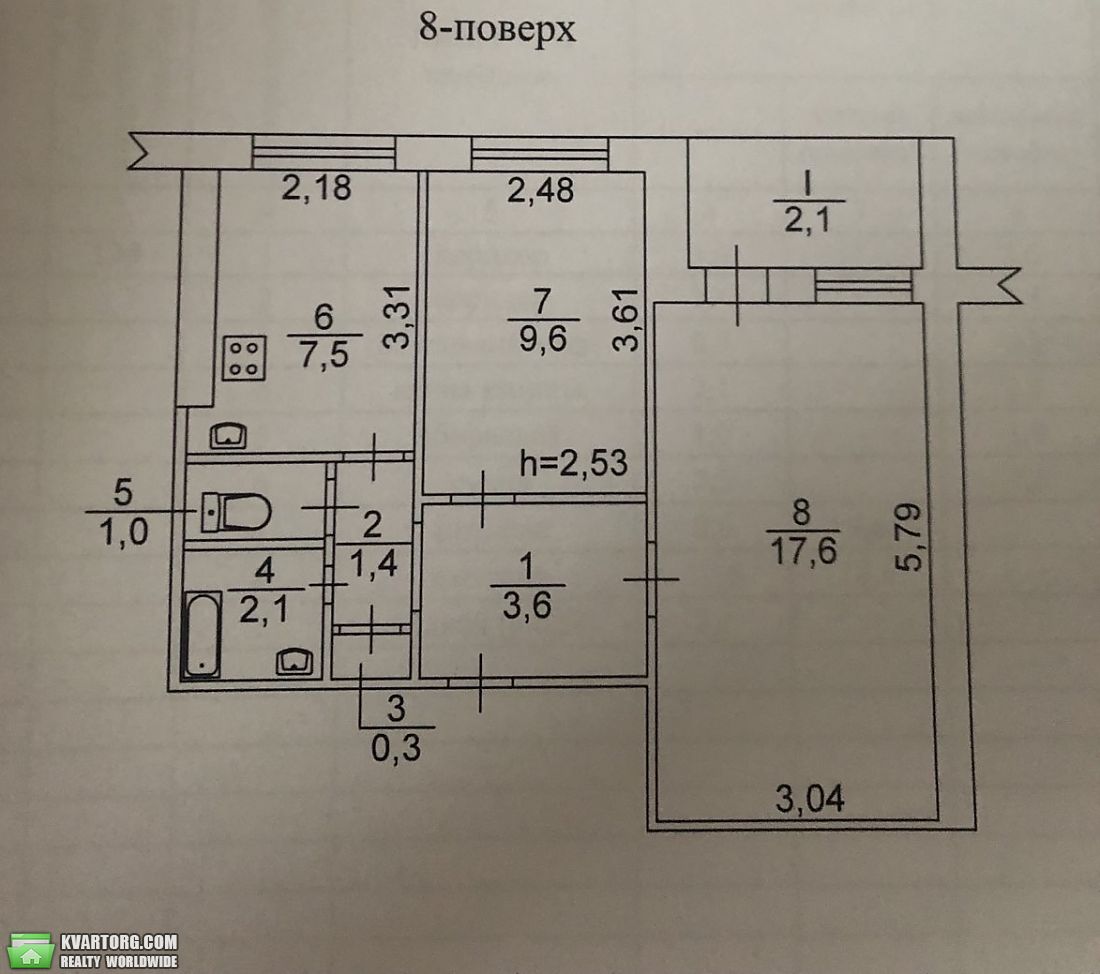 Sell 2-room apartment. Днепропетровск,  пер. Крушельницкой — photo 2
