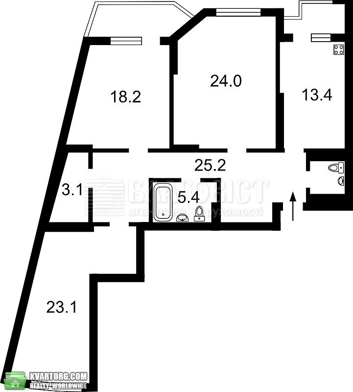 Sell 3-room apartment. Киев,  Лайоша Гавро — photo 3