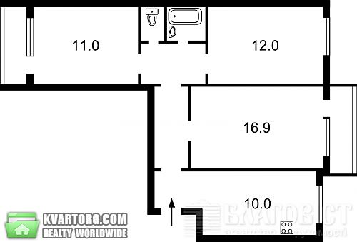 Sell 2-room apartment. Киев,  Героев Сталинграда пр — photo 2