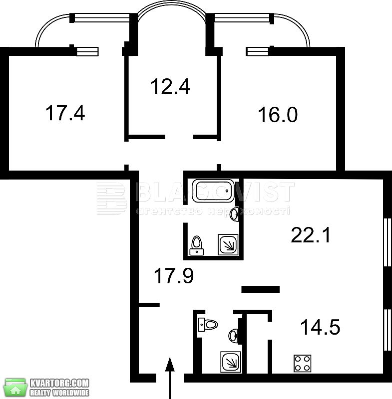 Sell 4-room apartment. Киев,  Лабораторный пер — photo 2