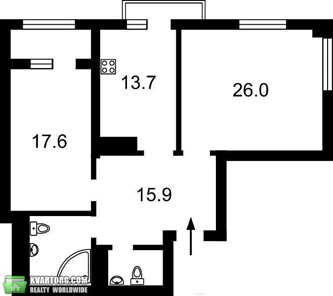 Sell 2-room apartment. Киев,  Срибнокильская — photo 8