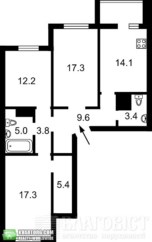 Sell 3-room apartment. Киев, Трутенко — photo 2