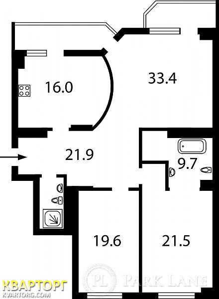 Sell 3-room apartment. Киев,  Кудряшова — photo 2