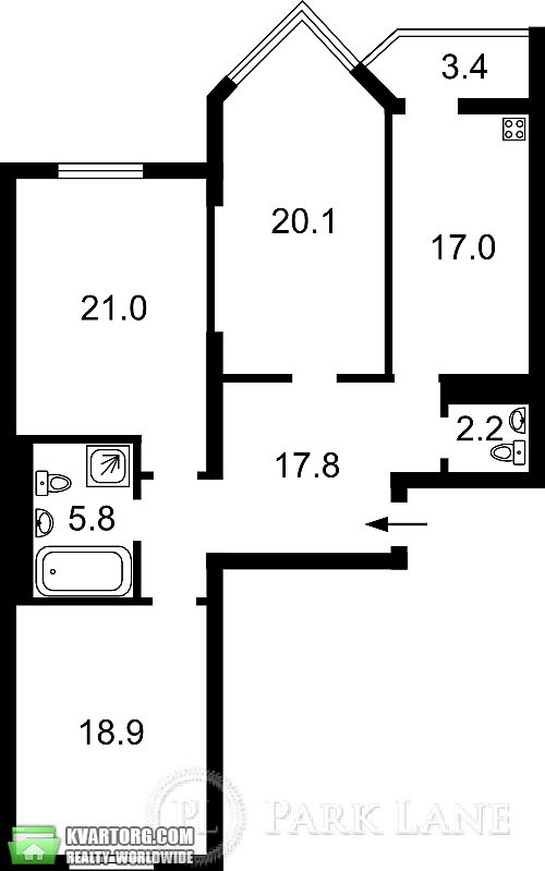 Sell 3-room apartment. Киев,  Барбюса — photo 3