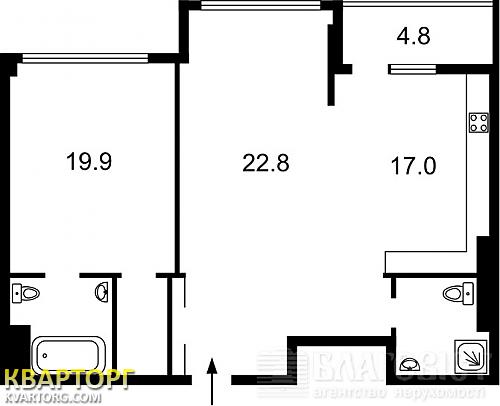 Sell 2-room apartment. Киев, Драгомирова — photo 2