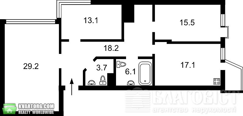 Sell 3-room apartment. Киев,  Ломоносова — photo 8