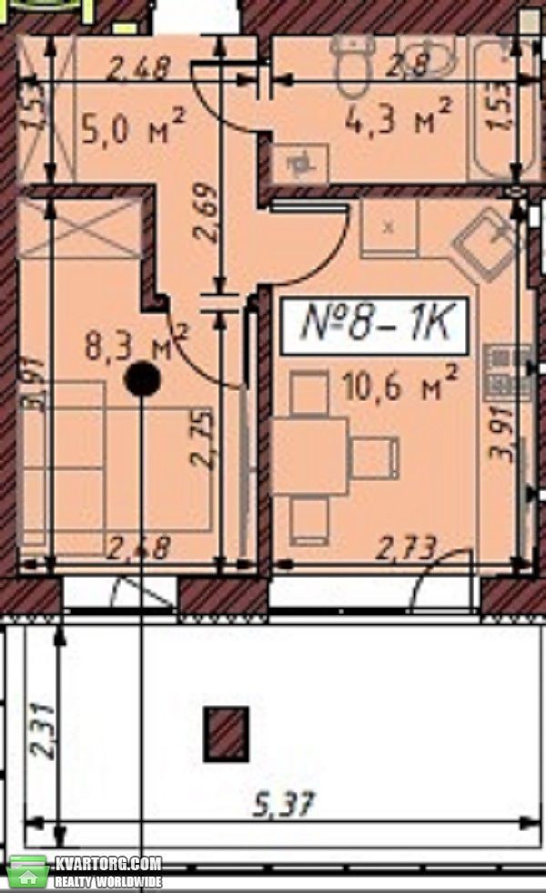 Sell 1-room apartment. Буча, Молодежная — photo 3