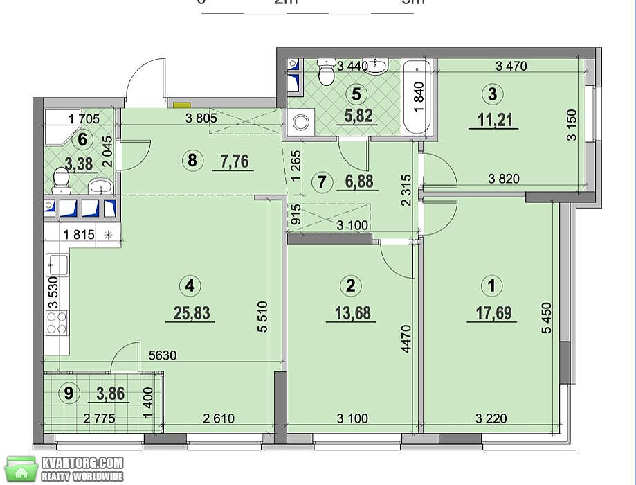 Sell 3-room apartment. Киев, Сверстюка — photo 8