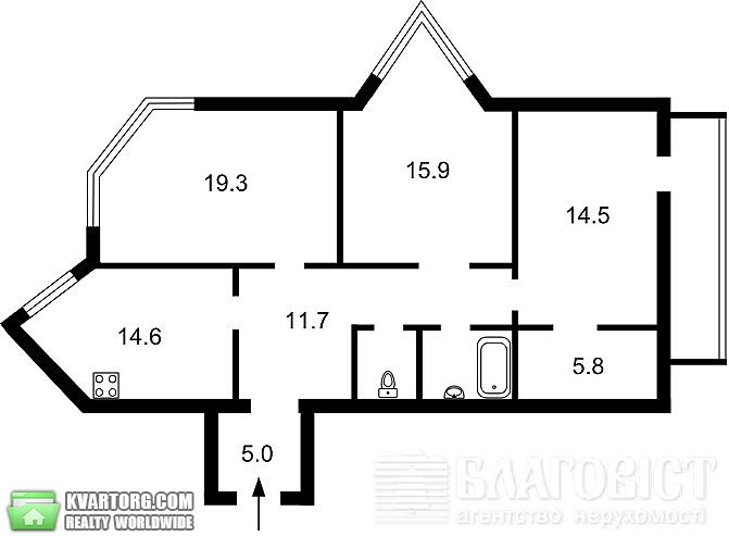 Sell 3-room apartment. Киев,  Харьковское шоссе — photo 1