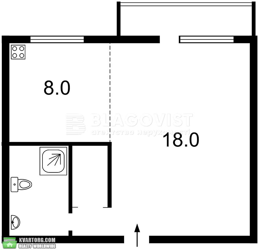 Rent out 1-room apartment. Киев,  Трехсвятительская — photo 7