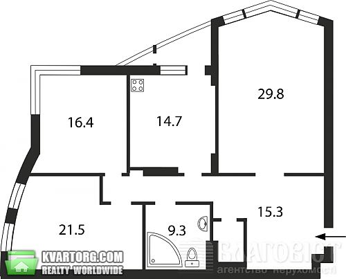 Sell 3-room apartment. Киев, Леси Украинки бул — photo 2