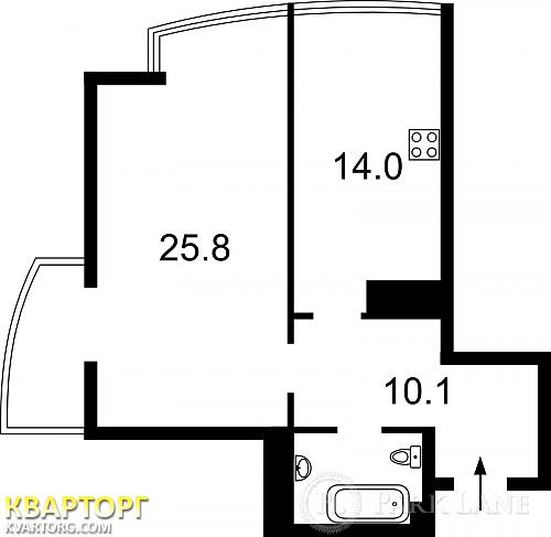Sell 1-room apartment. Киев, Шумского — photo 3