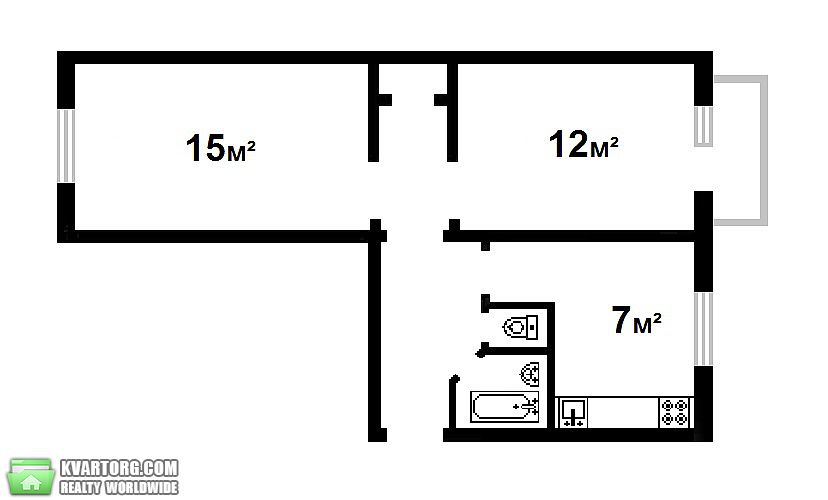 Sell 2-room apartment. Киев,  Красиловская — photo 2