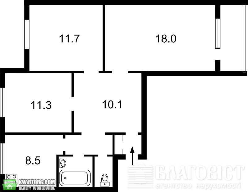 Sell 3-room apartment. Киев, Героев Днепра — photo 5