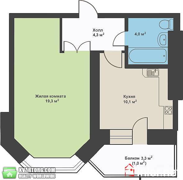 Sell 1-room apartment. Одесса,  Ак.Королева — photo 2