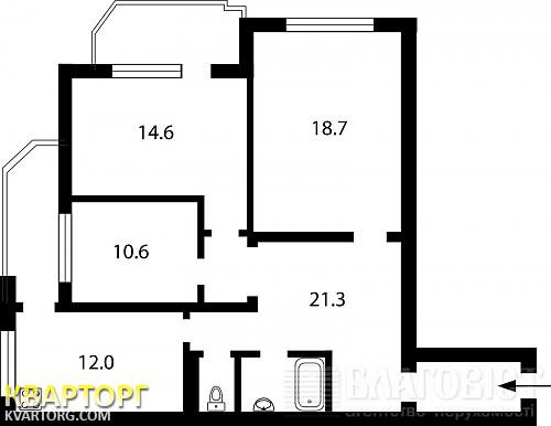 Sell 3-room apartment. Киев,  Ахматовой — photo 1