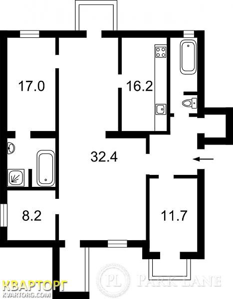 Sell 5-room apartment. Киев, басейная — photo 3